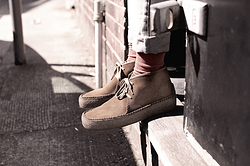 Clarks 其乐 Wallabee 男款经典真皮袋鼠靴