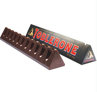 华南：TOBLERONE 瑞士三角 黑巧克力含蜂蜜及巴旦木糖100g