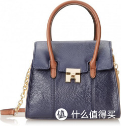 TOMMY HILFIGER Turnlock Pebble系列 Colorblock Convertible  女士手提包