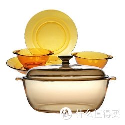VISIONS 晶彩透明锅 4L+duralex 透明餐具4件套组合套装VS-4LHD514/CN