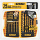 DEWALT 得伟 DW1354 Titanium Drill Bit Set 镀钛钻头14件套装