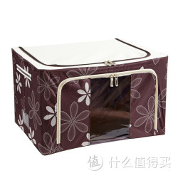 蓝诺 太阳花系列 牛津布收纳箱 66L 咖啡色