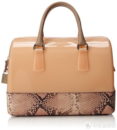 FURLA 芙拉 Candy 糖果系列 Bauletto Top 蟒蛇纹果冻包