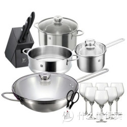 ZWILLING 双立人 锅刀套装 Twin Nova III中式炒锅升级加赠装 40120-013-922