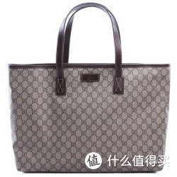GUCCI 古驰 女士浅咖色双G Logo手提单肩包购物袋 211120 KGDHR 9643 ws