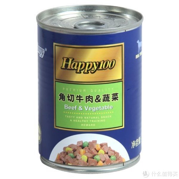 Wanpy 顽皮 Happy100系列 角切牛肉蔬菜罐头 375g*12罐装*3份