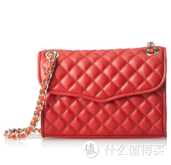 REBECCA MINKOFF Quilted Mini Affair 女款真皮斜挎包 红色