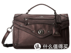 COACH 蔻驰 Metallic Leather Rhyder Messenger 女款单肩包