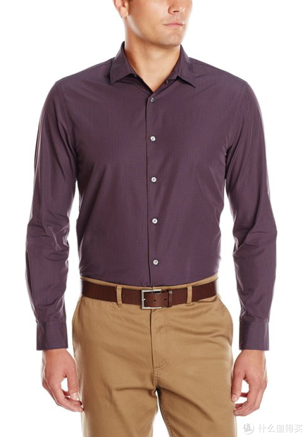 Perry Ellis Gingham check pattern 男士长袖衬衫