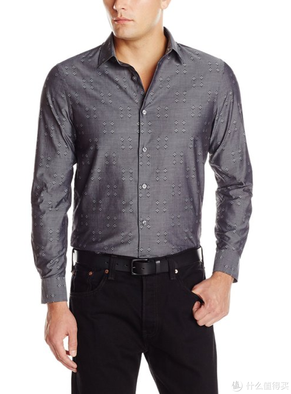 Perry Ellis Gingham check pattern 男士长袖衬衫