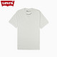 Levi's 李维斯 秋季男士纯白色鸡心领短袖T恤 65758-0007