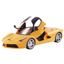 创翔  儿童玩具遥控车 1：14电动开门可充电漂移跑车模型玩具8801E 黄色