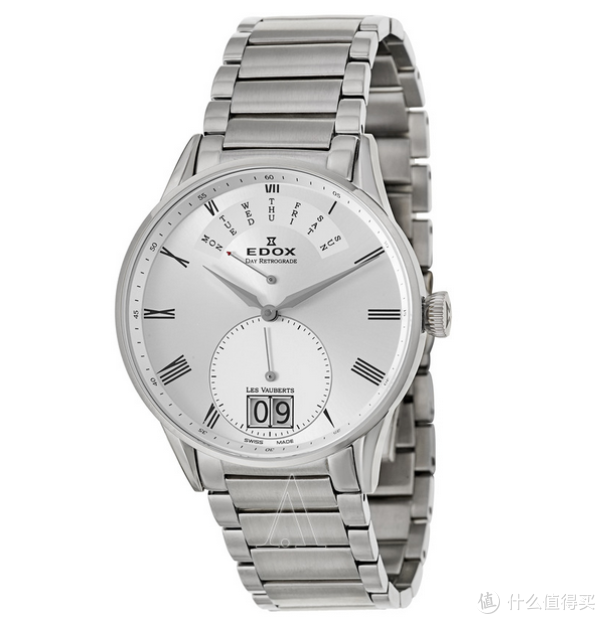 EDOX 依度 Les Vauberts系列 Day Retrograde 34006-3A-AR 男款计时腕表
