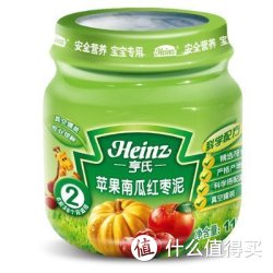 Heinz 亨氏 苹果南瓜红枣泥 113g*2瓶