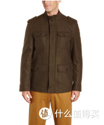 TOMMY HILFIGER Wool-Blend Melton Military 男款羊毛外套