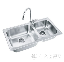 MOEN 摩恩 28104sls+77111ec304不锈钢双槽水槽套装 高抛净铅厨房龙头