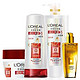 限西北：LOREAL 欧莱雅 多效修复洗护套装（洗发露700ml+润发乳400ml+发膜250ml+润发精油100ml）