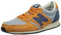 New Balance 新百伦 中性 休闲跑步鞋 U420PROB-D-45 橘黄色＋灰色＋藏蓝色 37 (US 4.5)