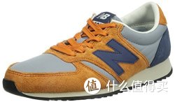 New Balance 新百伦 中性 休闲跑步鞋 U420PROB-D-45 橘黄色＋灰色＋藏蓝色 37 (US 4.5)