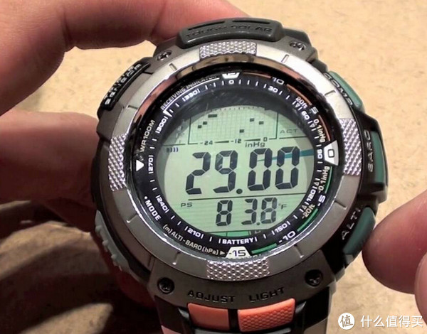 CASIO 卡西欧 Pathfinder 探路者 PAW1100T-7V 男士腕表（钛合金、电波、太阳能）