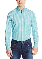 双重优惠：Dockers Long-Sleeve Pinstripe 男士条纹衬衫