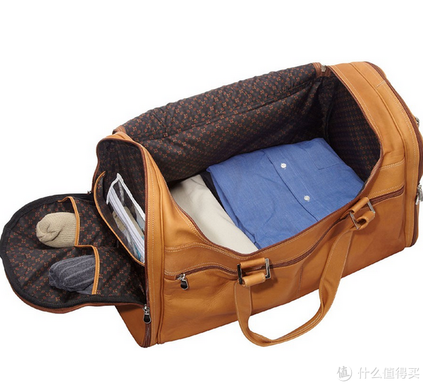 DAVID KING & CO Extra Large Multi Pocket Duffel 真皮超大旅行包