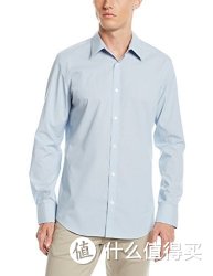 Calvin Klein 男士时尚暗纹衬衫 天蓝