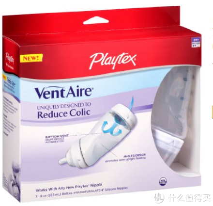 Playtex 倍儿乐 VentAire 防胀气奶瓶 266ml*3瓶