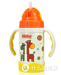 Nuby 努比 不锈钢真空保温吸管杯 长颈鹿 280ml