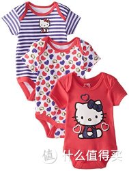 Hello Kitty 凯蒂猫   Bodysuits with Hearts 新生儿女宝宝连体衣 3件装