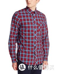 BEN SHERMAN  Long Sleeve Pop Tartan Woven 男士长袖格子衬衫