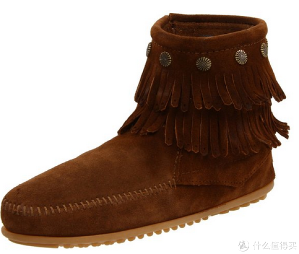 Minnetonka 迷你唐卡 Tramper 流苏短靴