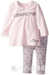 凑单品：Calvin klein Baby-Girls Infant 女宝宝套装