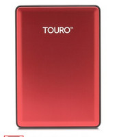 HGST 日立 0S03780 TOURO S 7200 转 1TB 2.5英寸 USB 3.0 移动硬盘 宝石红 （HTOSAA10001BCB）