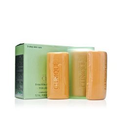 CLINIQUE 倩碧 洁面皂 清爽 50g*3+L'OREAL PARIS 巴黎欧莱雅 多效修复去屑洗发露 200ml