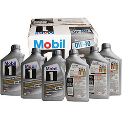 Mobil 美孚 1号全合成润滑油0W-40(美国原装进口)(946ml*6支装)