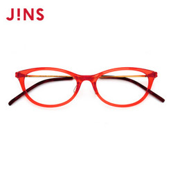 日本JINS近视眼镜轻镜框可加防蓝光辐射PC片Zero女士款LUN14S104 14 橙色x酒红玳瑁