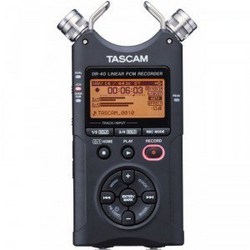 TASCAM DR-40 黑色2GB插卡式 4轨高性价比PCM专业录音机 单反微电影同步录音