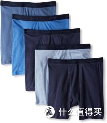 HANES 恒适 Classics Dyed Boxer 男士纯棉内裤（5条装）