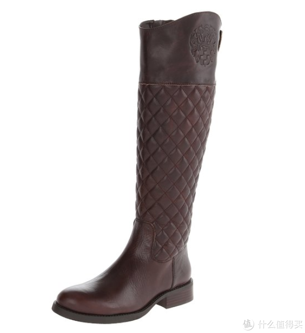 VINCE CAMUTO Frances Riding 女款真皮拼接高筒靴