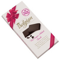 Belgian 白丽人 麦芽糖醇黑巧克力100g，