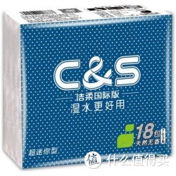 C&amp;S 洁柔 布艺圆点系列JM086-02 3层超迷你型纸手帕 无香 6抽*18包
