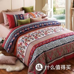 COZZY 蔻姿 全棉斜纹四件套 爱在西雅图(适合1.8米床被套220*240cm) 
