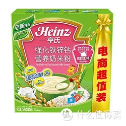 Heinz 亨氏 强化铁锌钙营养奶米粉325g 12元(16，169-40)