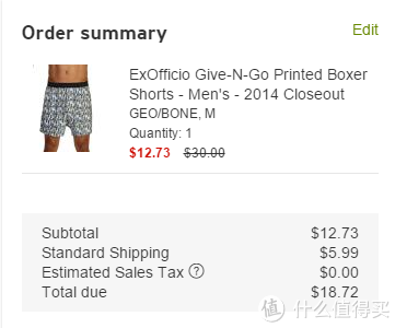 凑单品：ExOfficio Give-N-Go Boxer 男士速干运动内裤（花色）