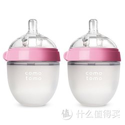 COMOTOMO  Baby Bottle  Pink 5 Ounce  2-Count乳感硅胶奶瓶