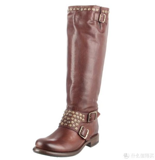 FRYE Jenna Studded Tall 女款真皮高筒靴