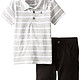 Calvin Klein wo-Piece Polo Top and Short Set 男童套装