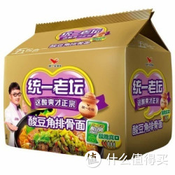 UNI-PRESIDENT 统一 方便面 老坛酸豆角排骨面 110g*5 袋 五连包
