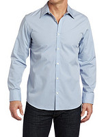 Calvin Klein Sportswear Non-Iron Striped Button-Front Shirt 男士免熨衬衫